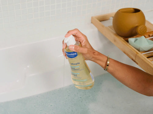 Stelatopia 嬰兒沖涼洗頭特強止痕二合一濕疹沐浴油 - Mustela Hong Kong - 5